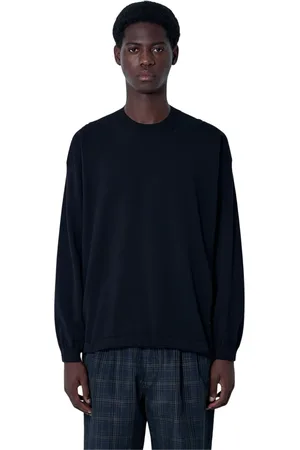 Comme des Garçons Sweathshirts & Hoodies, Herre, Sort, S, Bomuld, Bomuld Logo Print Sweater