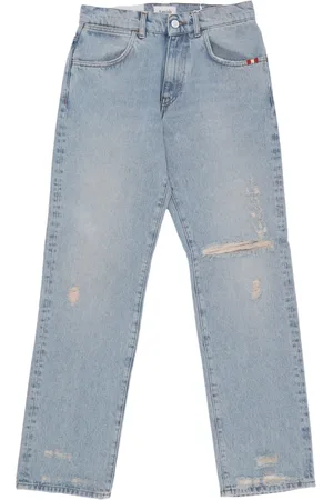 AMISH Jeans, Herre, Blå, W34, Denim, Ægte slidte denim jeans