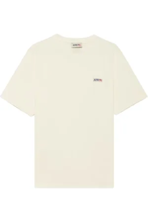 Autry Top, Herre, , S, Bomuld, Hvid Bomulds T-shirt med Logo