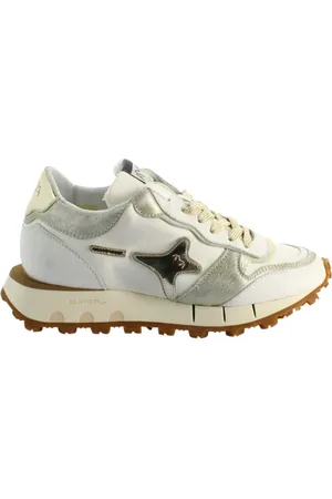 Ama Brand Sko, Dame, Flerfarvet, 36 EU, Hvide Sneakers Mod. 4144