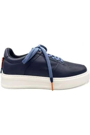 Barracuda Sko, Dame, Blå, 40 EU, Uld, Blå Sneaker Jimbo med Farverige Detaljer