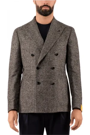 TAGLIATORE Jakke, Herre, Grå, L, Uld, Blazer