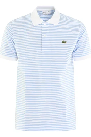 Lacoste Top, Herre, Flerfarvet, XL, Herre Polo Skjorte Hvid/Blå