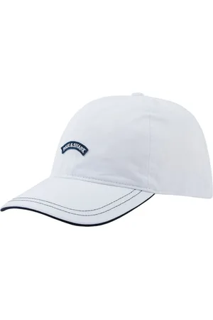 Paul & Shark Tilbehør, Herre, Hvid, 59 CM, Bomuld, Bomuld Baseball Cap Ikonisk Badge