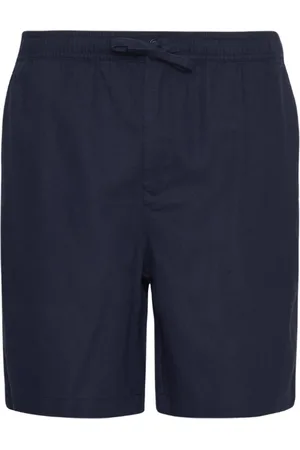 Barbour Shorts, Herre, Blå, S, Bomuld, Bomuld Linned Afslappede Shorts Navy