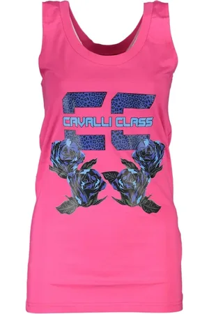 Roberto Cavalli Top, Dame, Lyserød, S, Bomuld, Bomuld Kvinder Tank Top