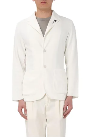 LARDINI Jakke, Herre, Hvid, S, Klassisk Stil Blå Blazer