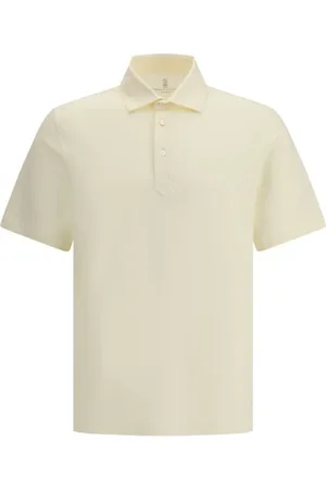 Brunello Cucinelli Top, Herre, , L, Bomuld, Monokrom Polo Sweater