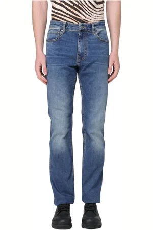 Roberto Cavalli Jeans, Herre, Blå, W31, Uld, Slim Fit Skræddersyede Blå Bukser