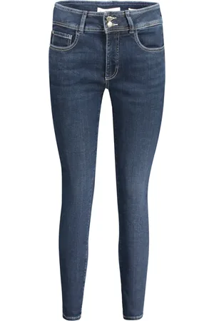Guess Jeans, Dame, Blå, W27 L29, Denim, Denim Skinny High Jeans Blå