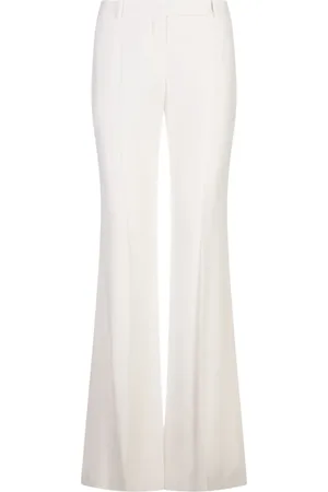 Alexander McQueen Bukser, Dame, Hvid, XS, Hvide Bukser med Viskose og Acetat