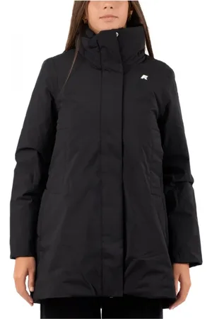 K-Way Frakke, Dame, Sort, 6XL, Uld, Letvægts vandtæt jakke til kvinder