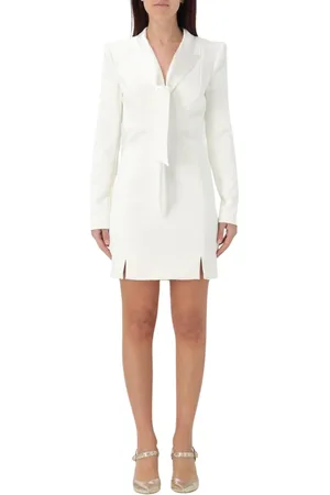 Elisabetta Franchi Kjole, Dame, , S, Elegant Ivoer Slips Talje Kjole