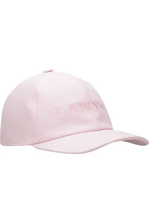 Lanvin Tilbehør, Dame, Lyserød, L, Bomuld, Rosa Baseball Bomuld Skygge Broderet Hat