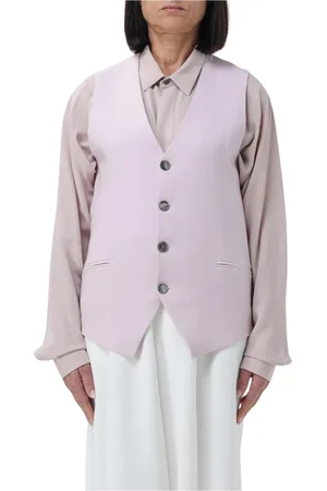Ami Jakke, Dame, Lyserød, 2XS, V-Neck Waistcoat