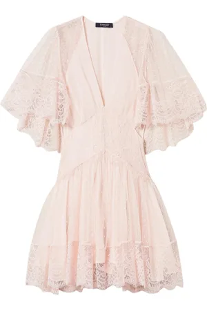 Twin-Set Kjole, Dame, Lyserød, XS, Rosa Isola Bella Blondekjole
