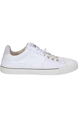 Maison Margiela Sko, Herre, Hvid, 39 EU, Læder, Hvide læderfusionssneakers