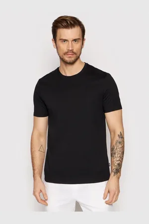 HUGO BOSS Top, Herre, Sort, 2XL, Bomuld, Slim Fit Bomuld T-shirt Sort