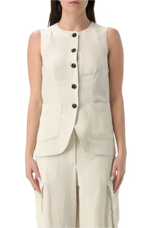 LIVIANA CONTI Jakke, Dame, , XS, Uld, Vest Knappelukning Afslappet Pasform
