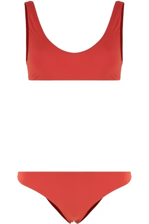 Lido Badetøj, Dame, Rød, S, Uld, Knude Bandeau Bikini