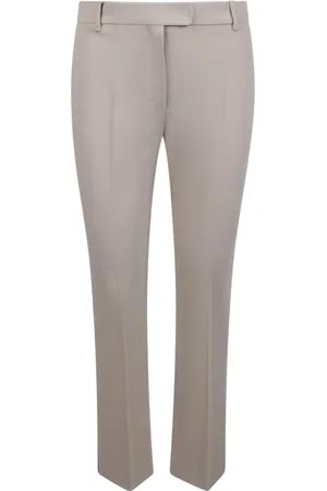 Max Mara Bukser, Dame, , L, Bomuld, Slim Stretch Bukser med Høj Talje