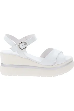 Nero Giardini Sko, Dame, Hvid, 37 EU, Læder, Læder Dame Sandaler Elegant og Behagelig