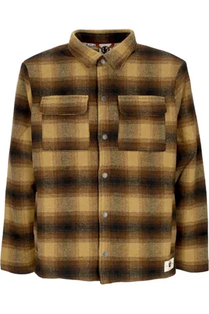 Element Skjorte, Herre, Brun, XL, Uld, Bear Lodge Polstret Flannel Skjortejakke