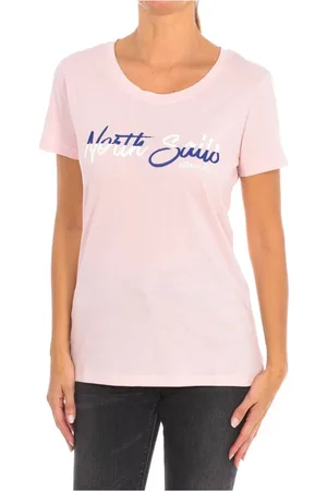 North Sails Top, Dame, Lyserød, S, Bomuld, T-shirt med korte ærmer og ribhalsudskæring