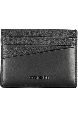 Calvin Klein Tilbehør, Herre, Sort, ONE SIZE, Læder, Elegant Læderkortholder i tidløs sort