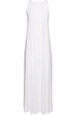 Max Mara Kjole, Dame, Hvid, XS, Bomuld, Hvid A-line Bomulds Kjole