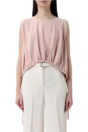 LIVIANA CONTI Top, Dame, Lyserød, M, Polyester, Ærmeløs Bluse Elegant Stil