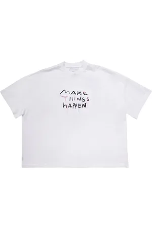 BONSAI Top, Herre, Hvid, M, Oversize Fit T-Shirt Make Things Happen