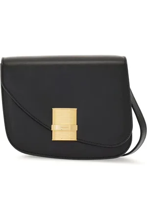 Salvatore Ferragamo Taske, Dame, Sort, ONE SIZE, Uld, Stilfulde skuldertasker til dig