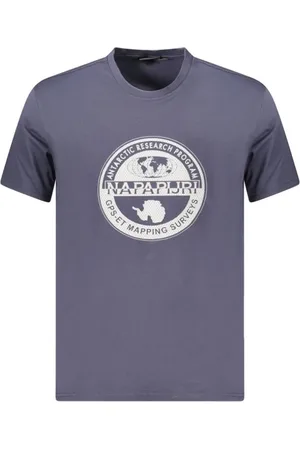 Napapijri Top, Herre, Blå, XL, Bomuld, Blå Bomuld Herre T-Shirt