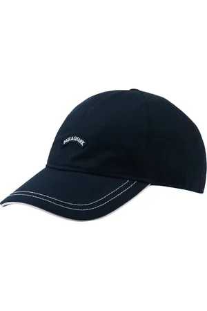 Paul & Shark Tilbehør, Herre, Blå, 62 CM, Bomuld, Bomuld Baseball Cap med ikonisk badge