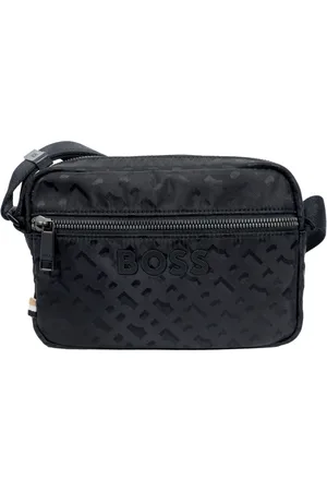 HUGO BOSS Taske, Herre, Sort, ONE SIZE, Uld, Elegant Funktionel Skuldertaske Sort