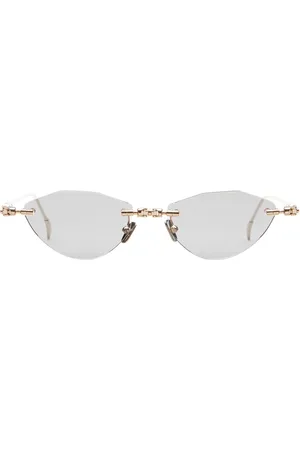 KUBORAUM Tilbehør, Dame, Lyserød, ONE SIZE, Uld, Elegant Rimless Rose Gold Solbriller