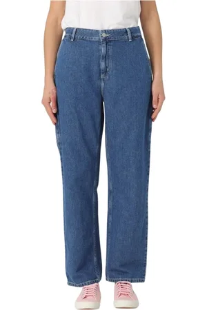 Carhartt Jeans, Dame, Blå, W28, Bomuld, Blå Regular Fit Jeans