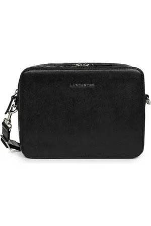Lancaster Taske, Herre, Sort, ONE SIZE, Uld, Herre læder skuldertaske Delphino Lucas