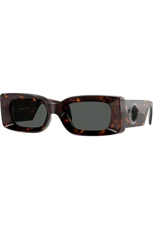 VERSACE Tilbehør, unisex, Brun, 52 MM, Uld, Stilfulde solbriller i mørkegrå