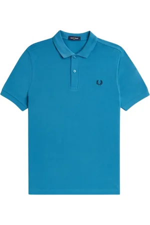 Fred Perry Top, Herre, Blå, M, Bomuld, Blå Piqué Polo Shirt
