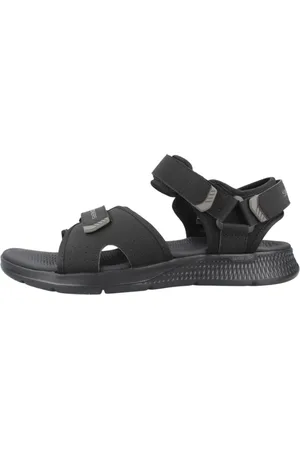 Skechers Sko, Herre, Sort, 41 EU, Elegante Sandaler til Konsistent Stil