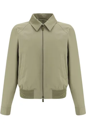 Burberry Jakke, Herre, Grøn, M, Bomuld, Bomuldjakke med klassisk design
