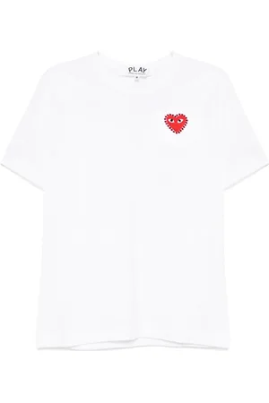 Comme des Garçons Top, Dame, Hvid, S, Uld, Stilfulde T-shirts og Polos Kollektion