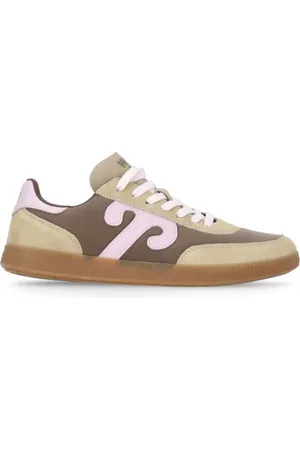 WUSHU RUYI Sko, Dame, Brun, 38 EU, Læder, Brun Læder Sneakers med Ruyi Logo