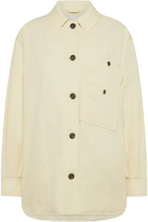 OOF Wear Jakke, Dame, Gul, XS, Uld, Klassisk Trenchcoat