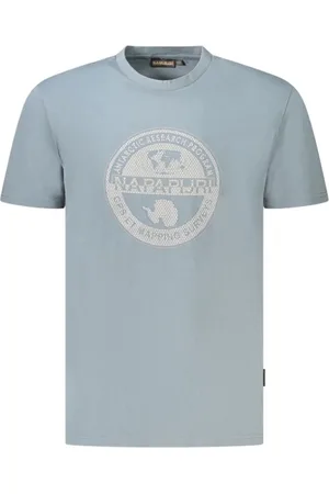 Napapijri Top, Herre, Blå, 2XL, Bomuld, Grå Bomuld Herre T-shirt