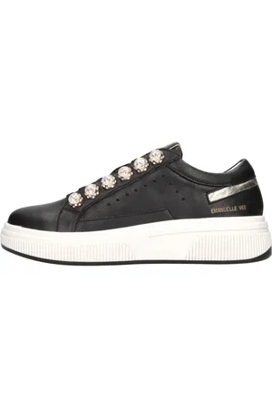 Emanuélle vee Sko, Dame, Sort, 38 EU, Læder, Sneakers Sort