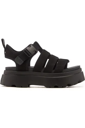 UGG Sko, Dame, Sort, 38 EU, Sorte Komfort Sandaler til Kvinder