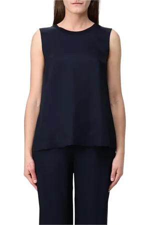 LORENA ANTONIAZZI Top, Dame, Blå, S, Uld, Blå Silkebluse
